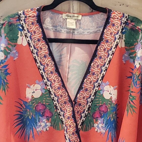 Flying Tomato Oversized Kimono Sleeve Blouse - Picture 3 of 8